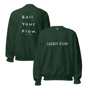 Legacy Flow Crewneck – Sail Your Flow (Green)